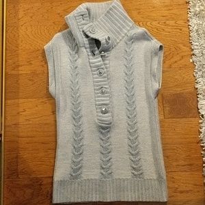 Marc by Marc Jacobs light blue/cream wool vest M/L